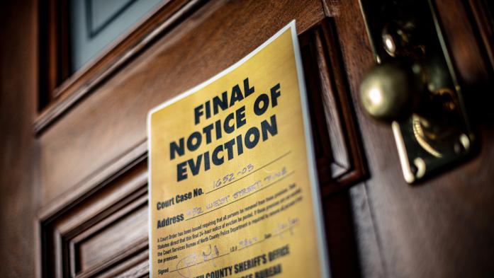 Eviction Notice on door