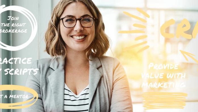 Photo of young woman with words overlaying image