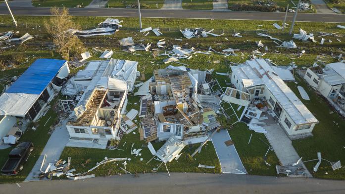 homes destroyed by Hurricane in Florida