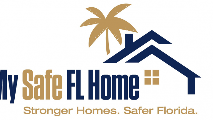 Logo that says My Safe Florida Home, Stronger Homes. Safer Florida