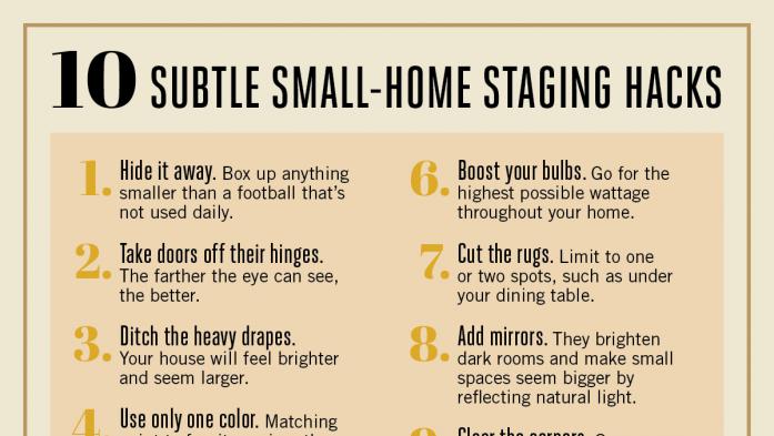 Small-home staging hacks