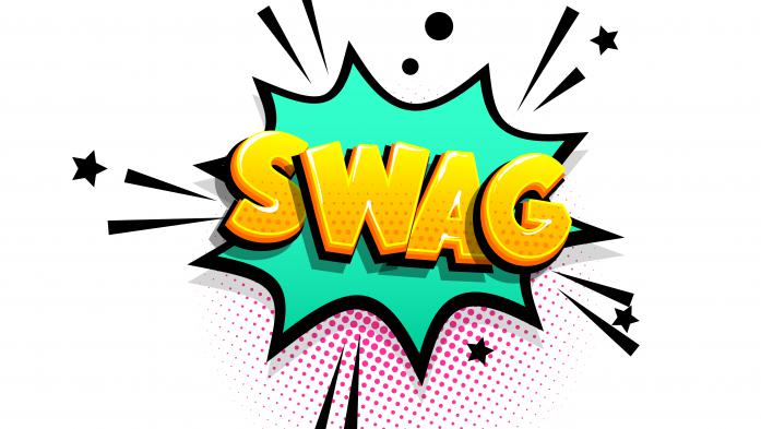 word swag in comics style pop art illustration