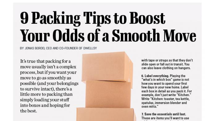 9 Packing Tips to Boost Your Odds of a Smooth Move 