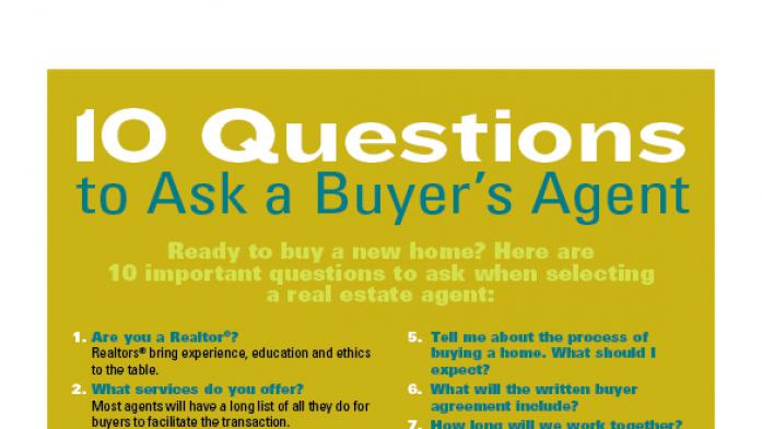 10 Questions to Ask a Buyer’s Agent infographic