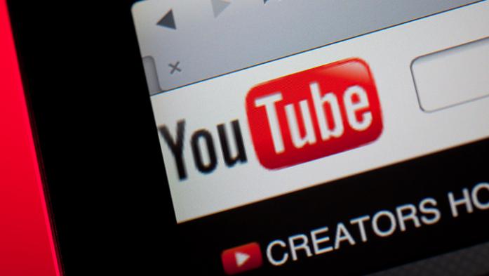 screen capture of YouTube website