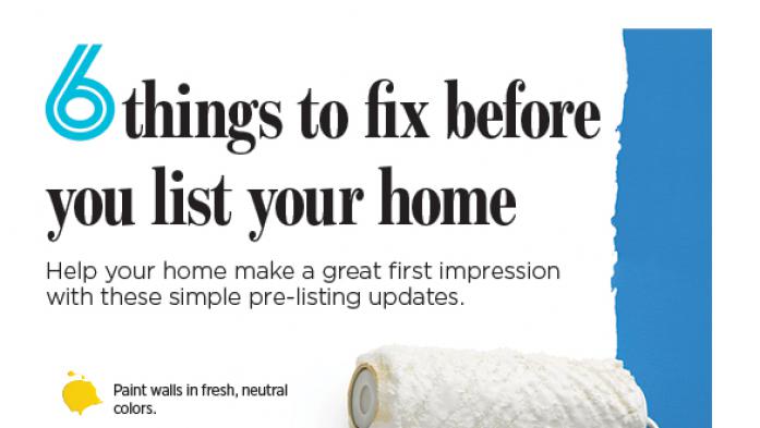 6 things to fix before listing infographic