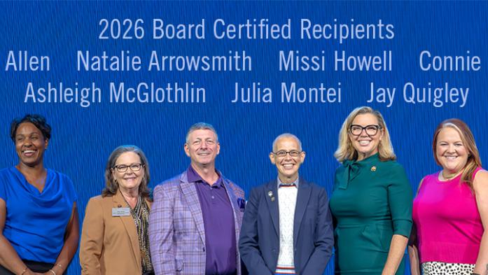 Board Certified 2026 recipients