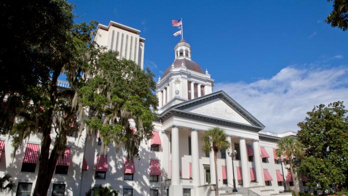 Florida state capitol building in Tallahassee