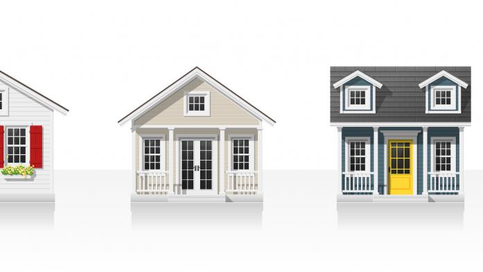 illustration of houses