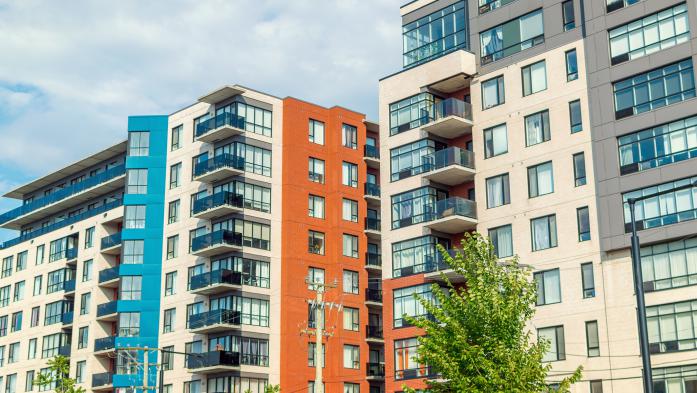 Row of condos