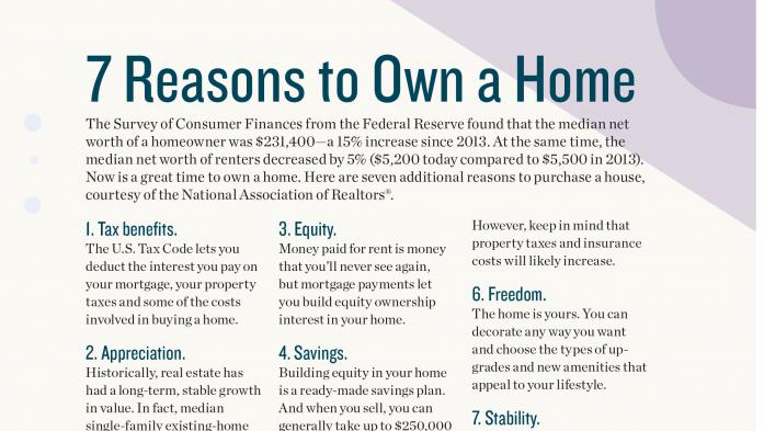 7 Reasons to Own a Home