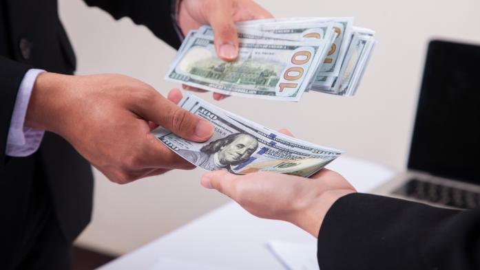 Money exchanging hands