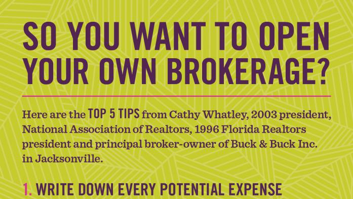So You Want to Open Your Own Brokerage infographic
