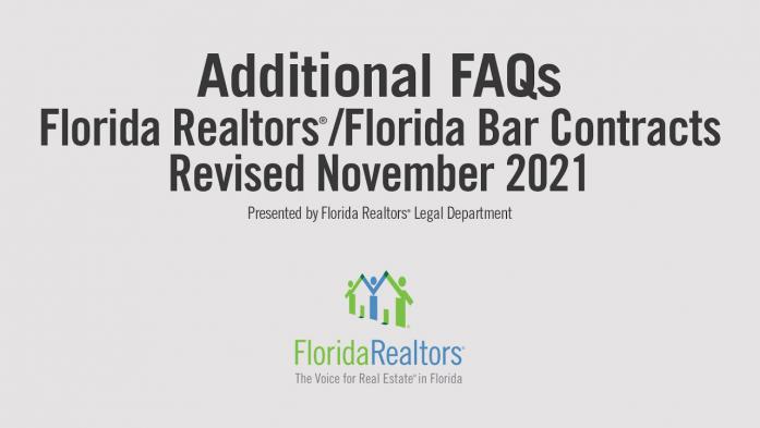 More FAQs About Updates to Residential Contracts